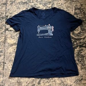 Woman’s v-neck graphic tee